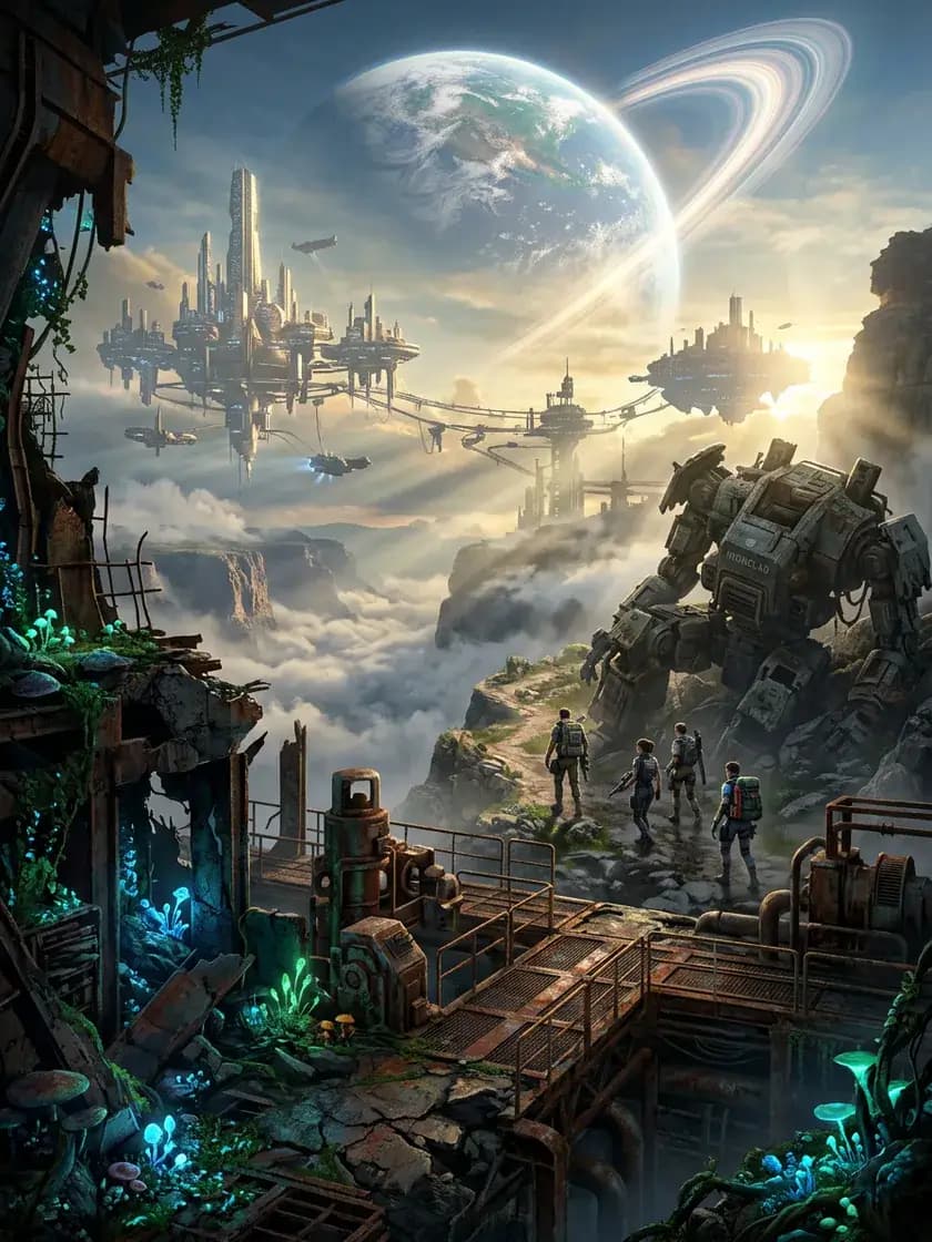 独立工作室游戏世界概念图