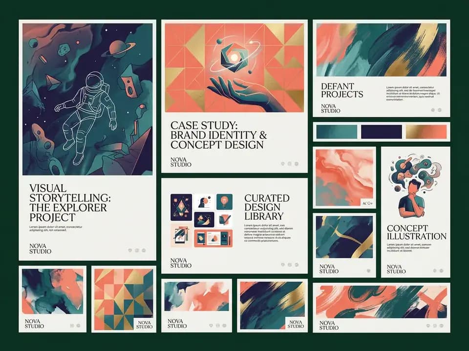 社交媒体艺术示例